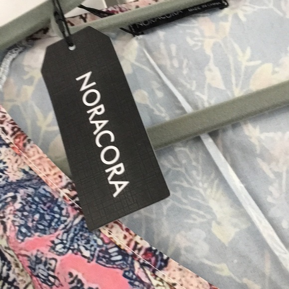 Noracora, Cotton Multicolored, short sleeve, Blouse. NWT - Picture 5 of 7